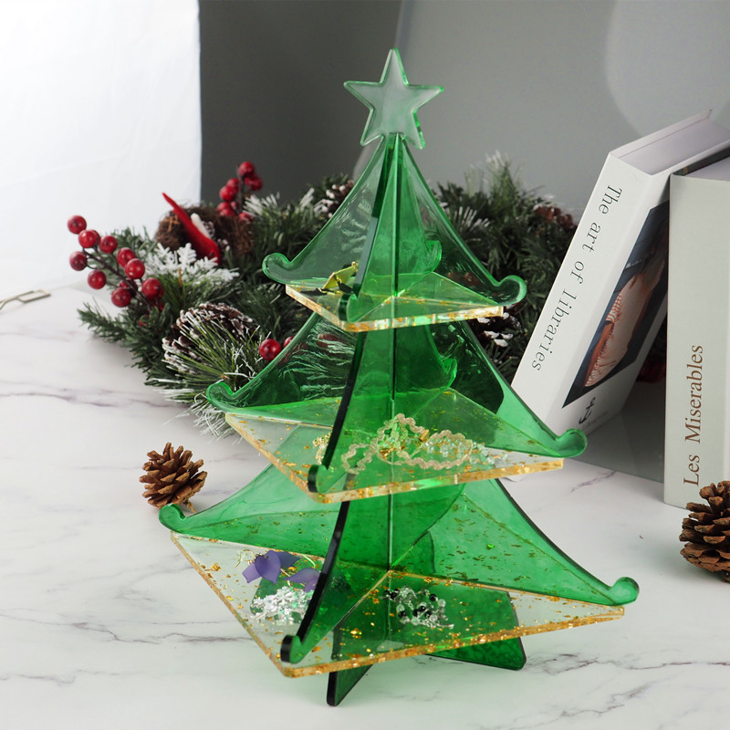 Silicone Epoxy Resin Molds Set - Albero di natale fiocco di neve