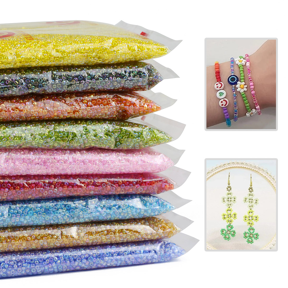 450g 2mm 3mm AB Color Charm ce - Glass Seed Beads 2Mm Jewelry Making recensione e prezzo