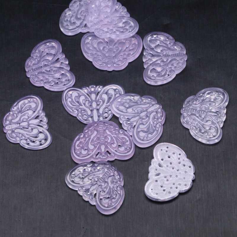 2 pezzi di giada viola natural - Beading recensione e prezzo