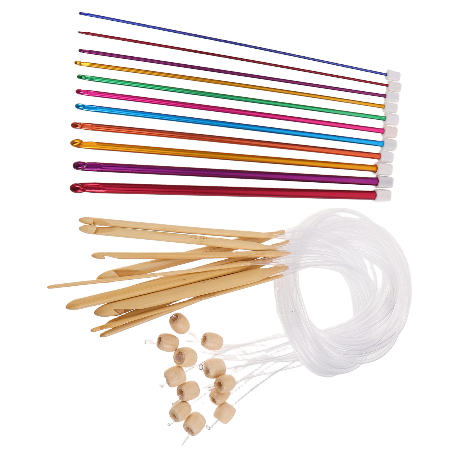 Set di 1 ferri da uncinetto co - Wooden Crochet Hooks Ergonomic Handle recensione e prezzo