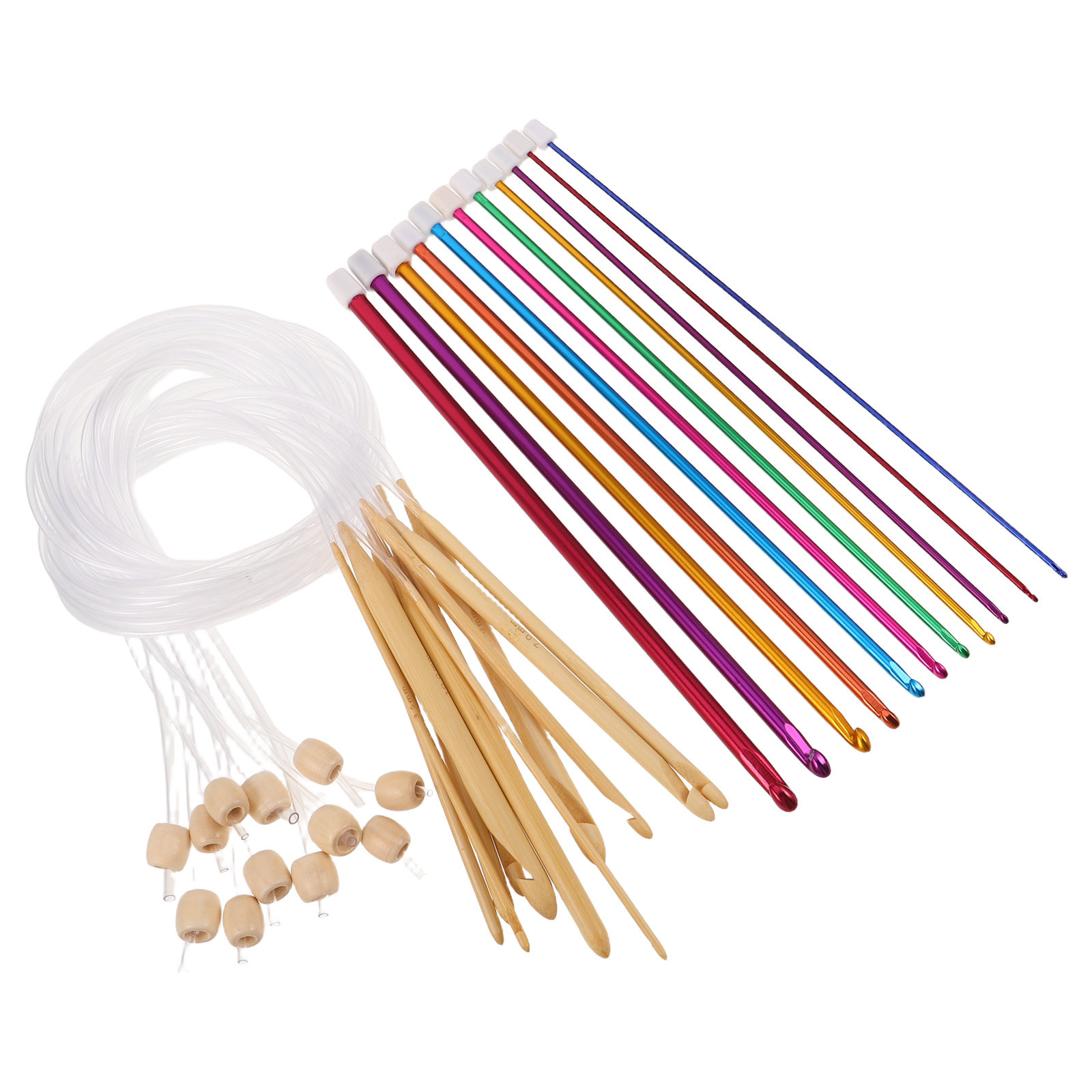Set di 1 ferri da uncinetto co - Wooden Crochet Hooks Ergonomic Handle recensione e prezzo